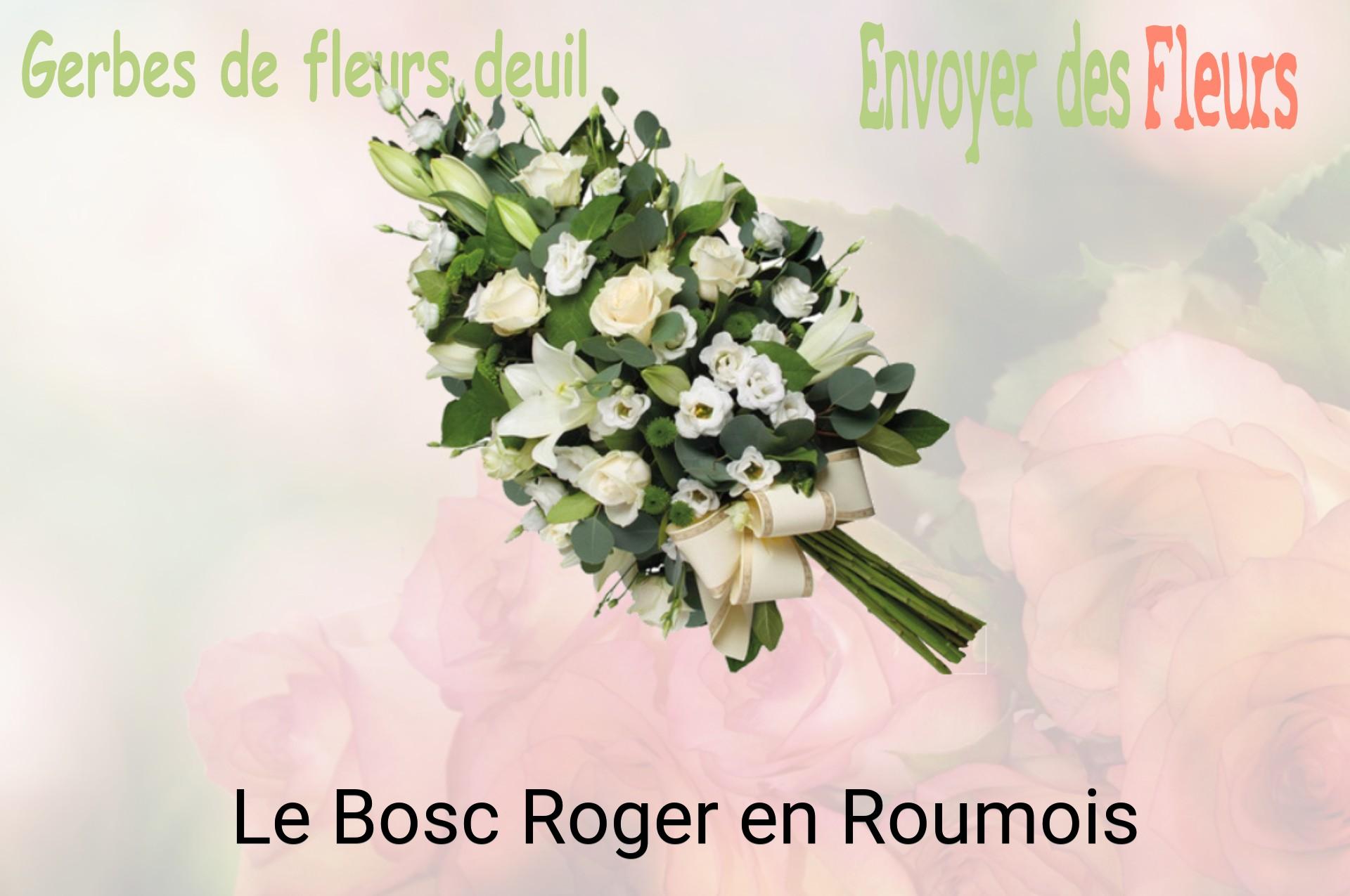 Gerbe de fleurs de deuil livrée à Le Bosc-Roger-en-Roumois